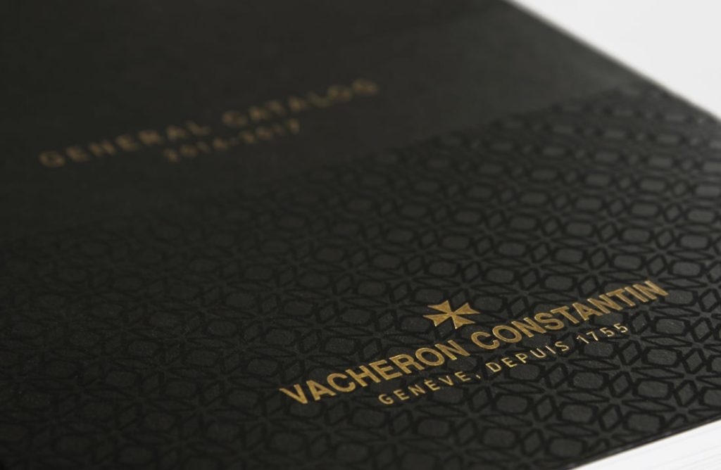 Vacheron Constantin design production catalogue général Vacheron Constantin design production Markette agence créative
